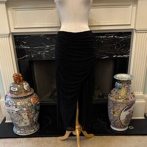 House of Harlow 1960 Black Ruched Pencil Skirt